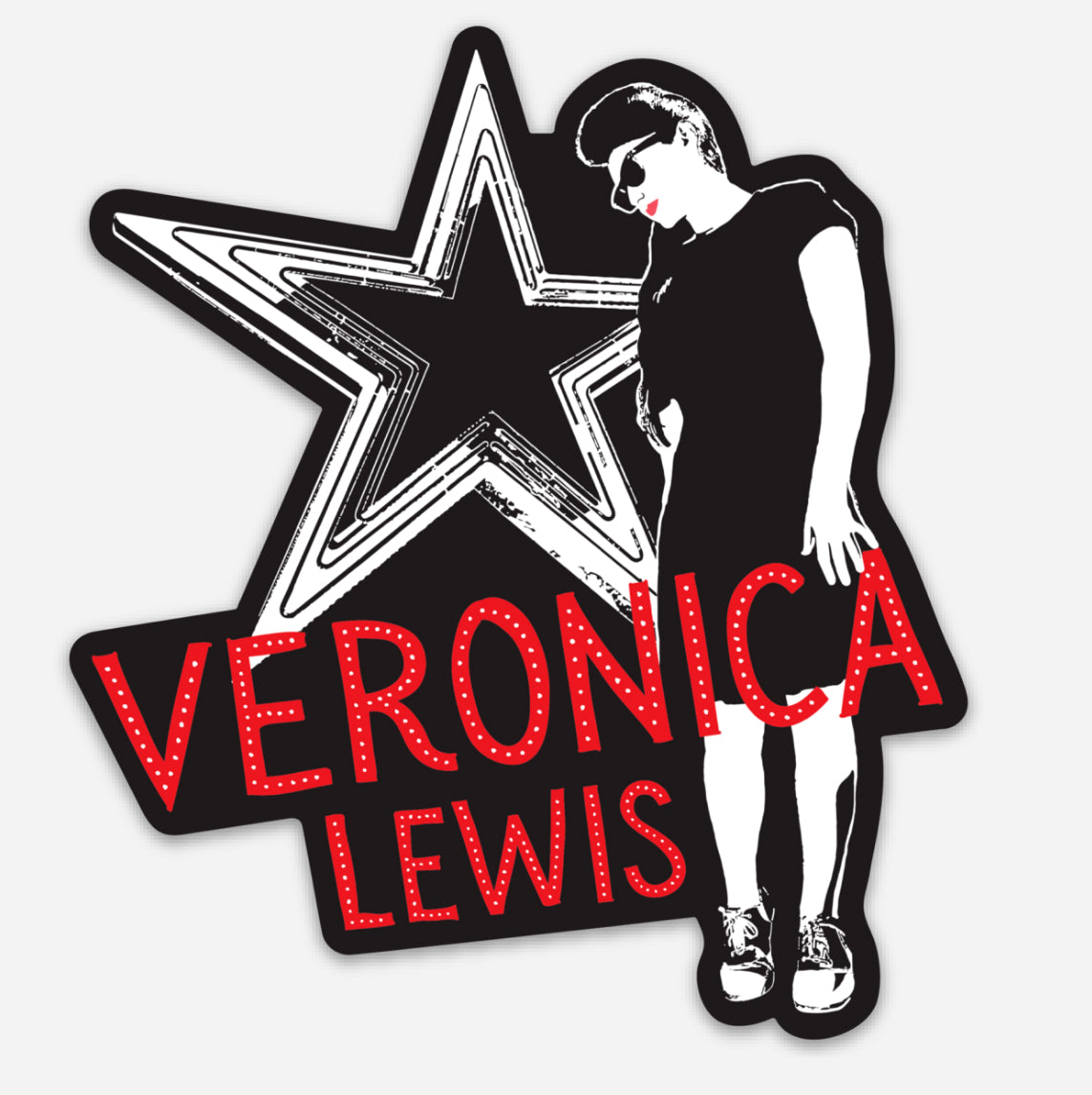 Veronica Lewis Sticker (Die-Cut)